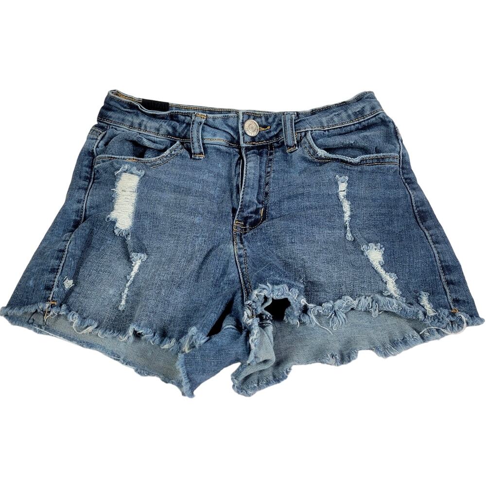 Almost Famous Juniors Distressed‎ Denim Shorts Size 3 Small